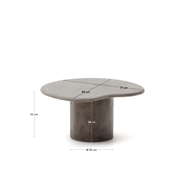 Mesa de centro Macarella de cemento...
