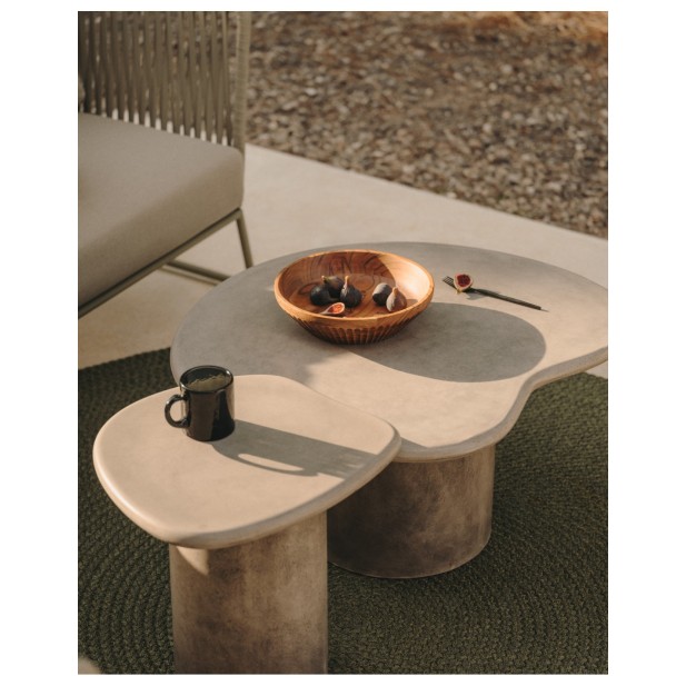 Mesa auxiliar Macarella de cemento 48...