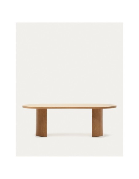 Mesa Nealy de chapa de roble con acabado natural 240 x 100 cm - Kave Home