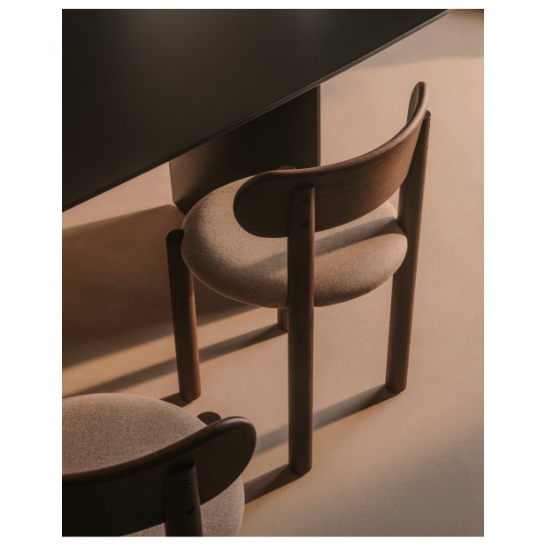 Silla Nebai de chenilla marrón...