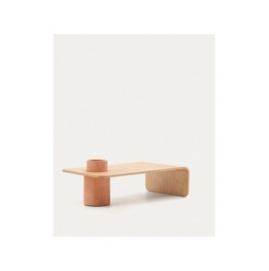 Mesa de centro Olaria de terracota y chapa de roble con... 2