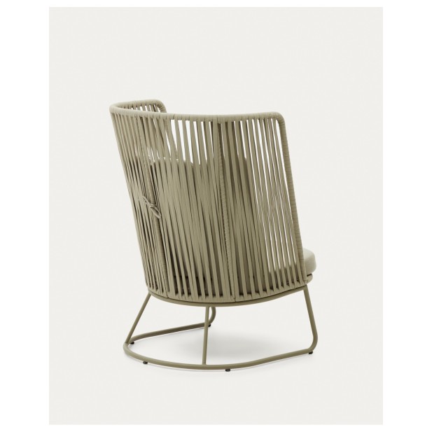 Butaca de exterior con respaldo alto...