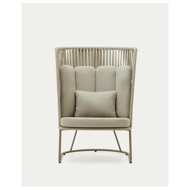 Butaca de exterior con respaldo alto...