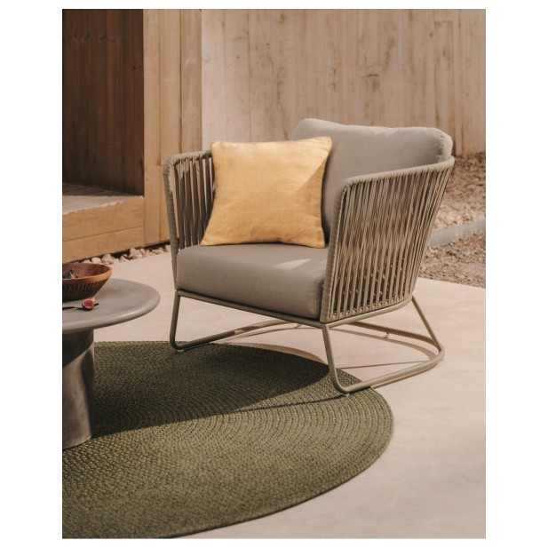 Butaca de exterior Saconca de cuerda...