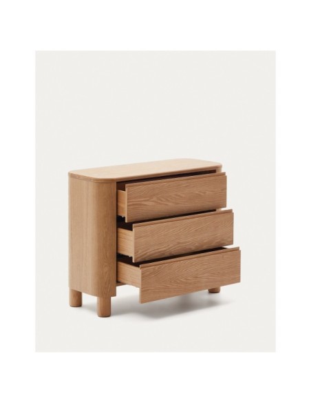 Cómoda Salaya de madera contrachapada de fresno FSC Mix Credit 120 x 80 cm - Kave Home