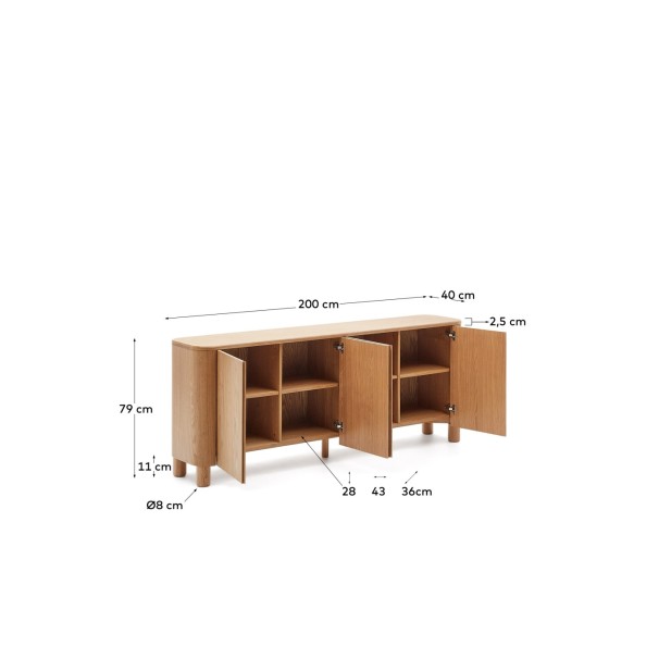 Aparador Salaya de madera...