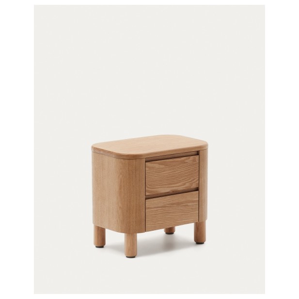 Mesita de noche Salaya de madera...