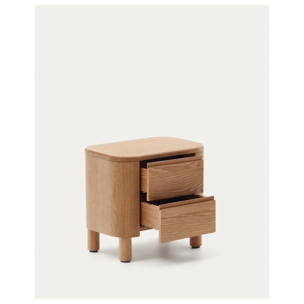 Mesita de noche Salaya de madera...