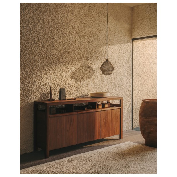 Aparador Sashi de madera maciza de...