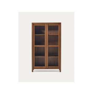 Vitrina Sashi de madera maciza de teca 110 x 185 cm -...