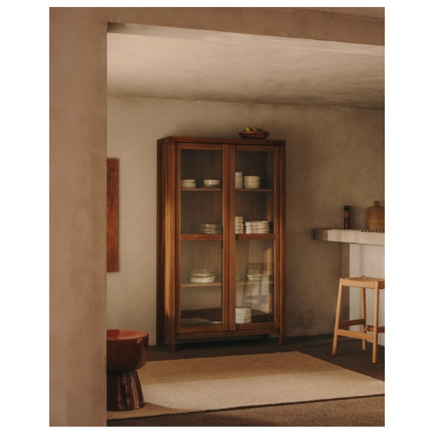 Vitrina Sashi de madera maciza de...