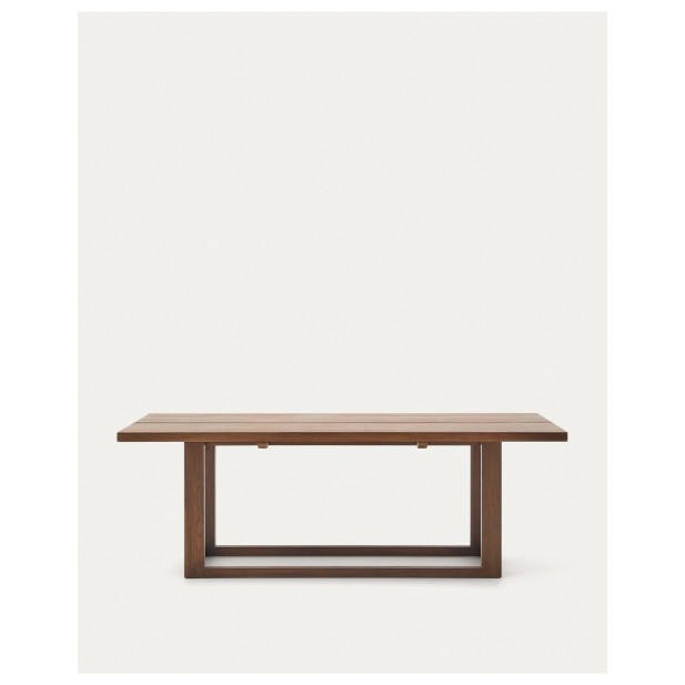 Mesa Sashi de madera maciza de teca 220 x 100 cm - Kave Home
