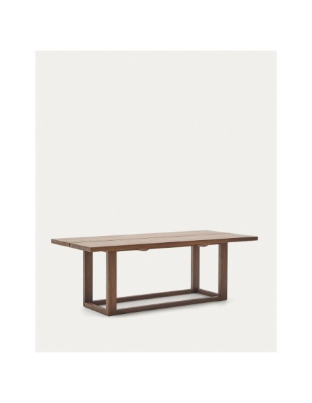 Mesa Sashi de madera maciza de teca 220 x 100 cm - Kave Home