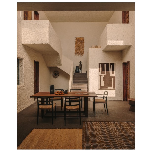 Mesa Sashi de madera maciza de teca...