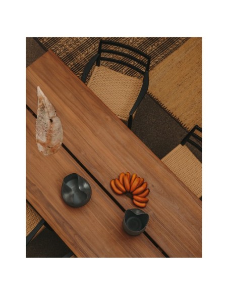 Mesa Sashi de madera maciza de teca 220 x 100 cm - Kave Home