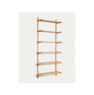 Estantería modular Sitra 6 baldas madera maciza roble...