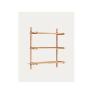 Estantería modular Sitra 3 baldas madera maciza roble...