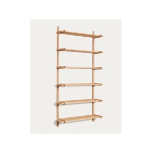 Estantería modular Sitra 6 baldas madera maciza roble...