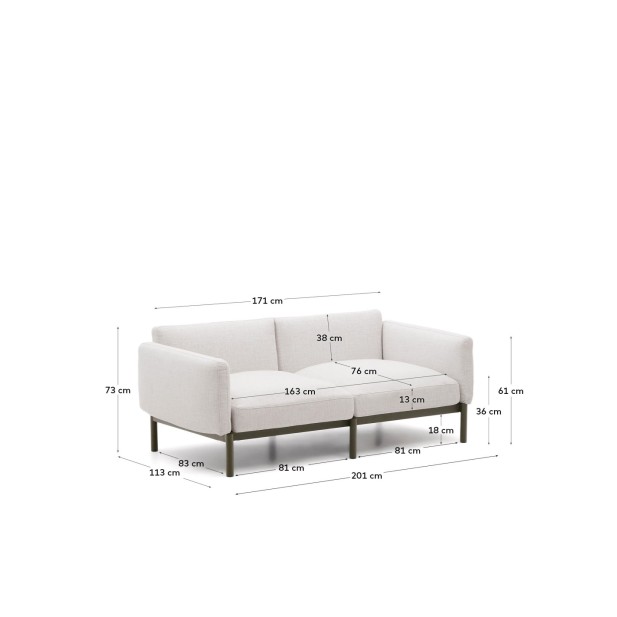 Sofá modular de exterior Sorells 2...
