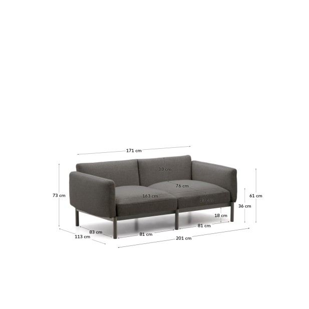 Sofá modular de exterior Sorells 2...