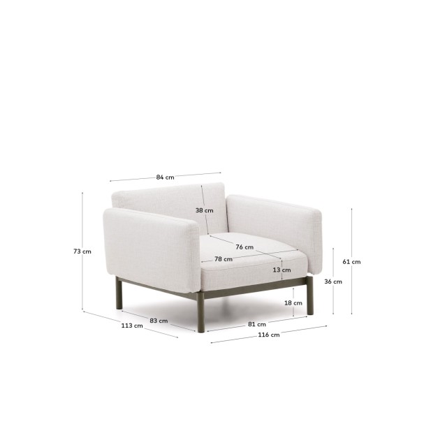 Butaca modular de exterior Sorells...