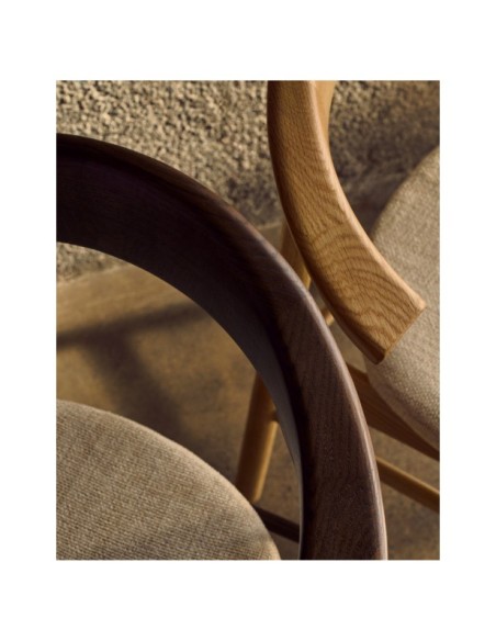 Silla desenfundable Timons de madera maciza de roble con acabado natural FSC Mix Credit - Kave Home