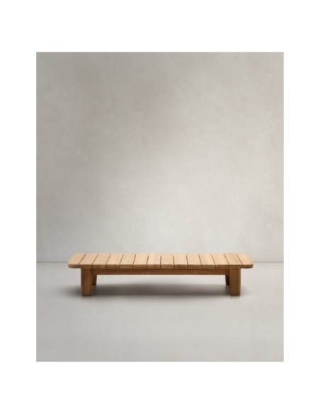 Mesa de centro Tirant de madera maciza de teca FSC 100% 140 x 70 cm - Kave Home
