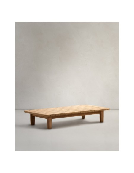 Mesa de centro Tirant de madera maciza de teca FSC 100% 140 x 70 cm - Kave Home