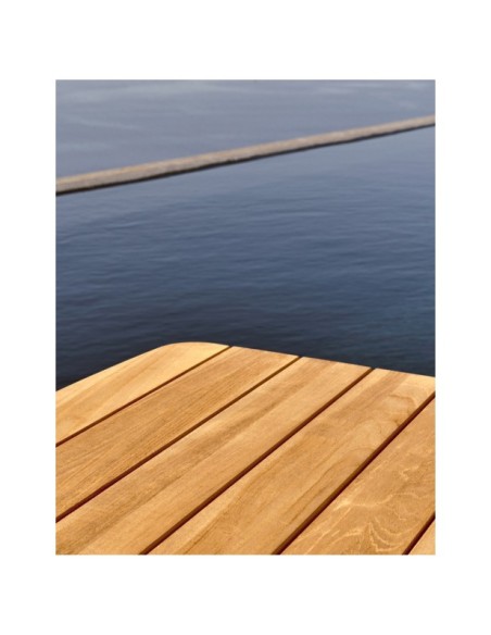 Mesa de centro Tirant de madera maciza de teca FSC 100% 140 x 70 cm - Kave Home