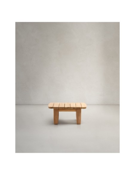 Mesa auxiliar Tirant de madera maciza de teca FSC 100% 70 x 70 cm - Kave Home