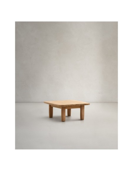 Mesa auxiliar Tirant de madera maciza de teca FSC 100% 70 x 70 cm - Kave Home