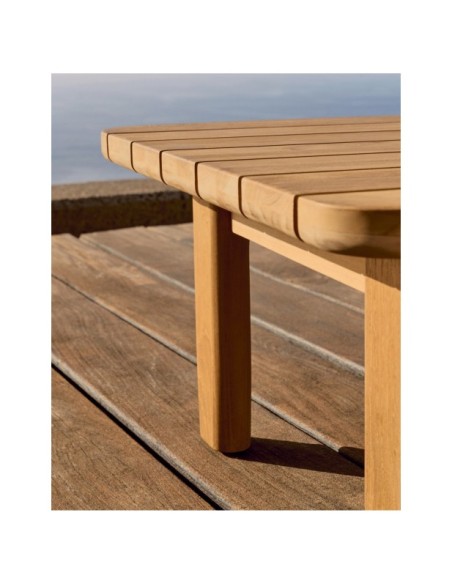 Mesa auxiliar Tirant de madera maciza de teca FSC 100% 70 x 70 cm - Kave Home