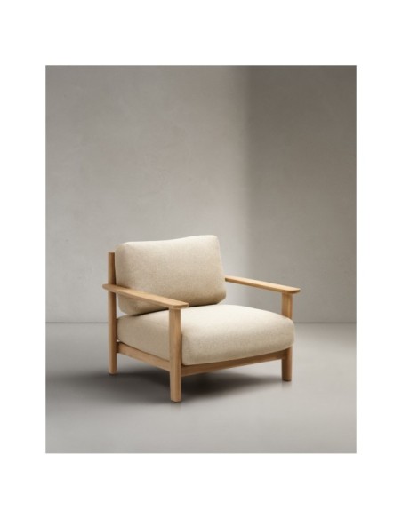 Butaca Tirant de madera maciza de teca FSC 100% - Kave Home