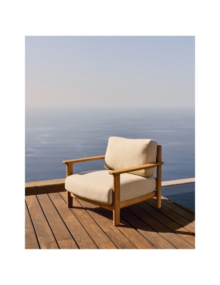 Butaca Tirant de madera maciza de teca FSC 100% - Kave Home