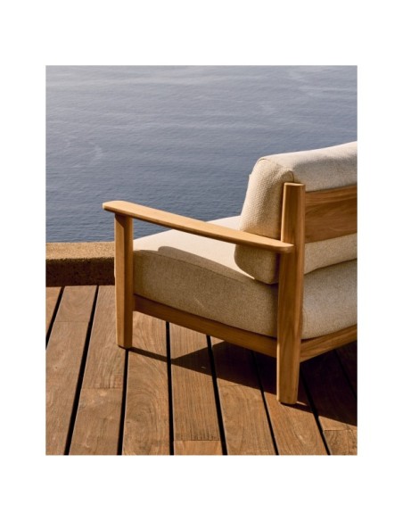 Butaca Tirant de madera maciza de teca FSC 100% - Kave Home
