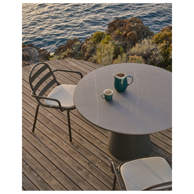 Mesa de exterior Tudons de aluminio y...