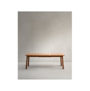 Mesa extensible de exterior Turqueta de madera maciza de...