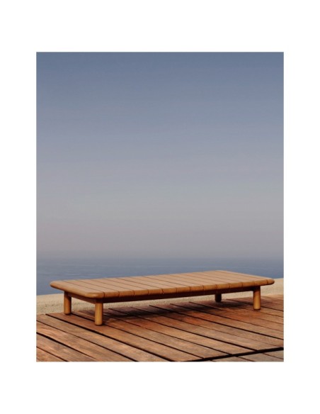 Mesa de centro Turqueta de madera maciza de teca 140 x 70 cm FSC 100% - Kave Home