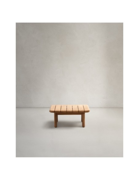 Mesa de centro Turqueta de madera maciza de teca 70 x 70 cm FSC 100% - Kave Home