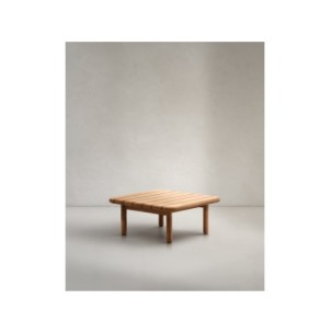Mesa de centro Turqueta de madera maciza de teca 70 x 70... 2