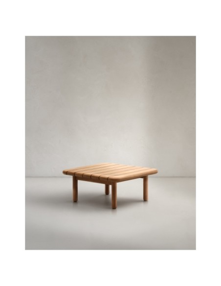 Mesa de centro Turqueta de madera maciza de teca 70 x 70 cm FSC 100% - Kave Home