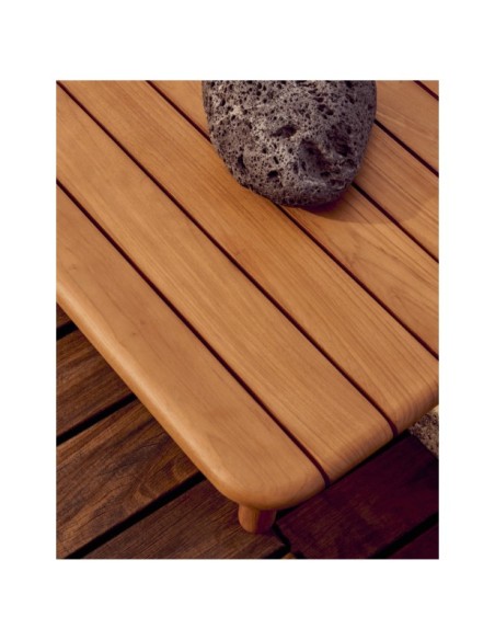 Mesa de centro Turqueta de madera maciza de teca 70 x 70 cm FSC 100% - Kave Home