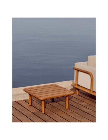 Mesa de centro Turqueta de madera maciza de teca 70 x 70 cm FSC 100% - Kave Home