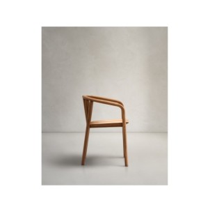 Silla apilable exterior Turqueta de madera maciza de teca... 2