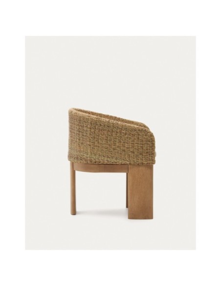 Silla Xoriguer de ratán sintético y madera maciza de eucalipto FSC 100% - Kave Home