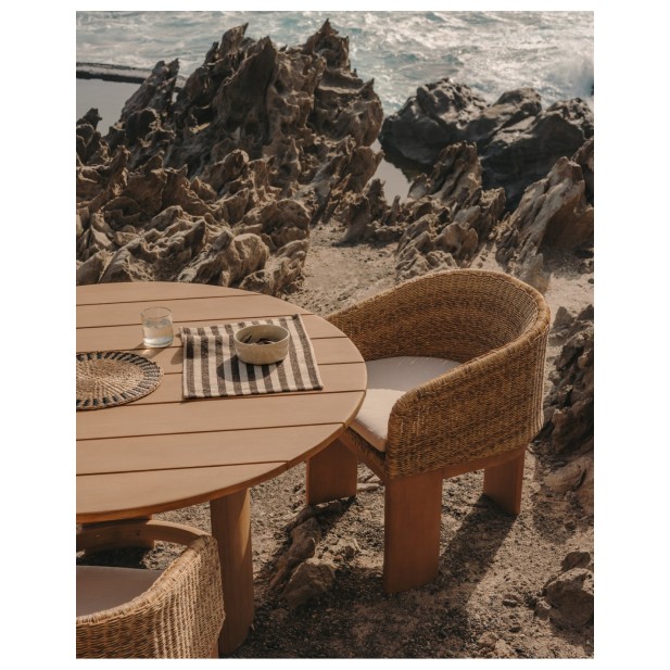 Silla Xoriguer de ratán sintético y...