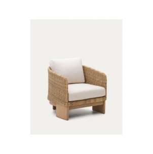 Butaca Xoriguer de ratán sintético y madera maciza de...