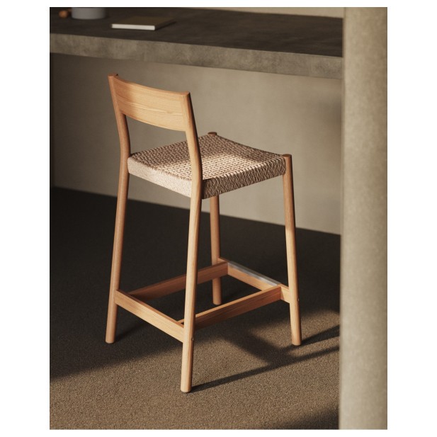 Taburete Yalia respaldo madera maciza...