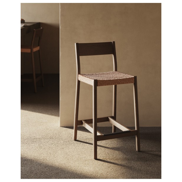 Taburete Yalia respaldo madera maciza...