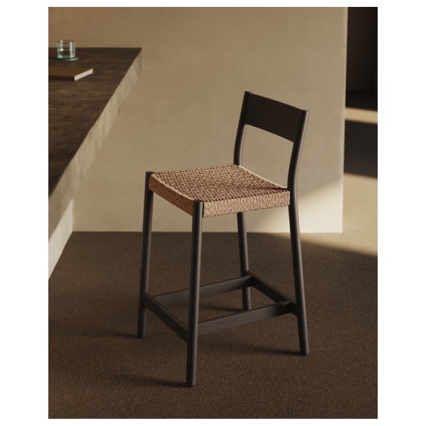 Taburete Yalia respaldo madera maciza...